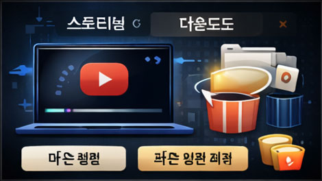 다운로드 방식과 AV 스트리밍 방식의 차이를 비교해 이해를 돕는 안내 이미지